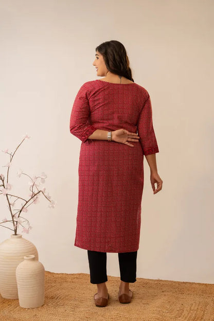 Amthi Pure Cotton Printed Straight Kurti for Women
