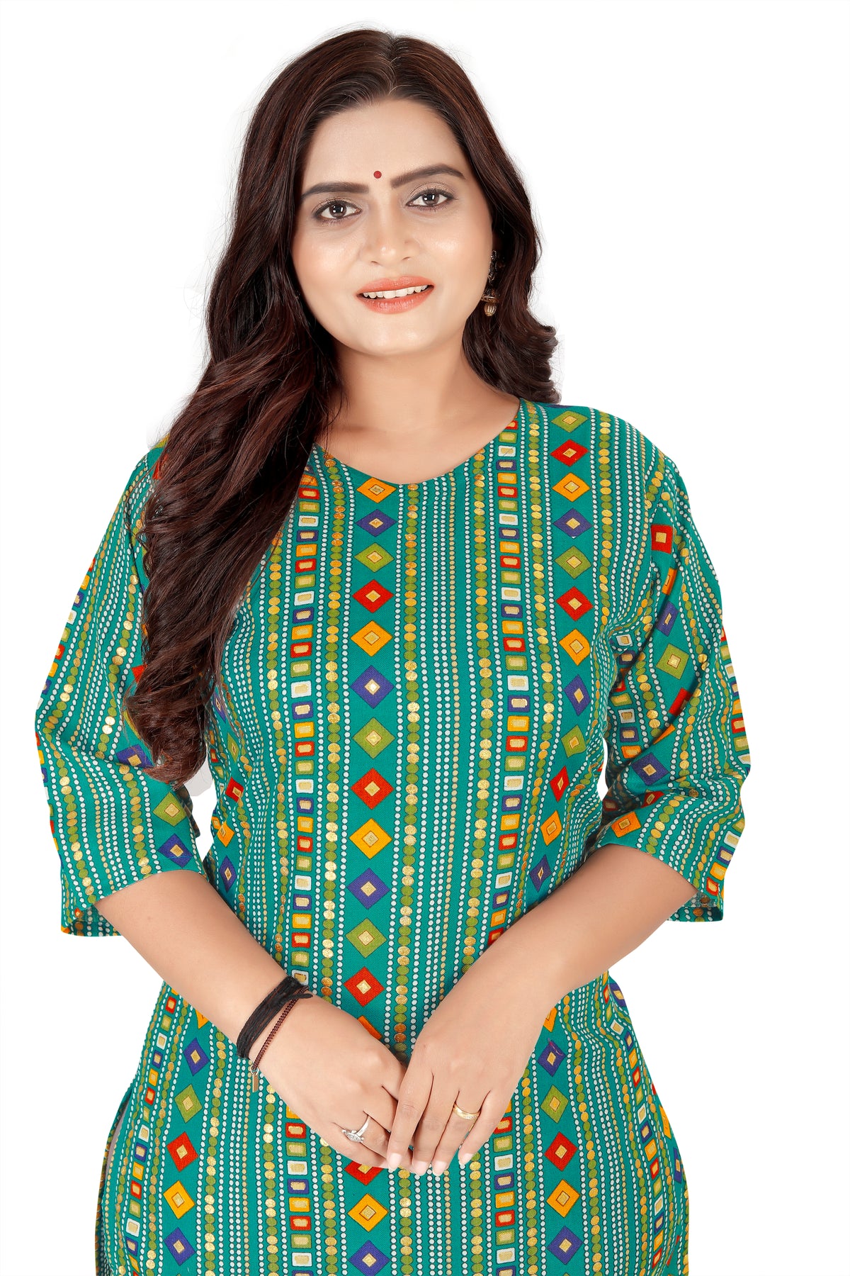 Amthi Rama Cotton Blend Printed Straight Kurta For Women| Daily Wear Kurti